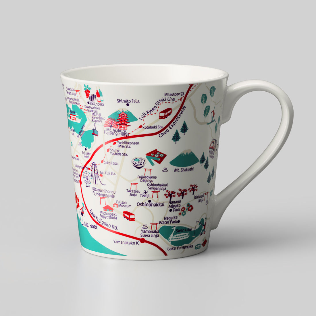 『富士山イラストマップ』T型マップマグ