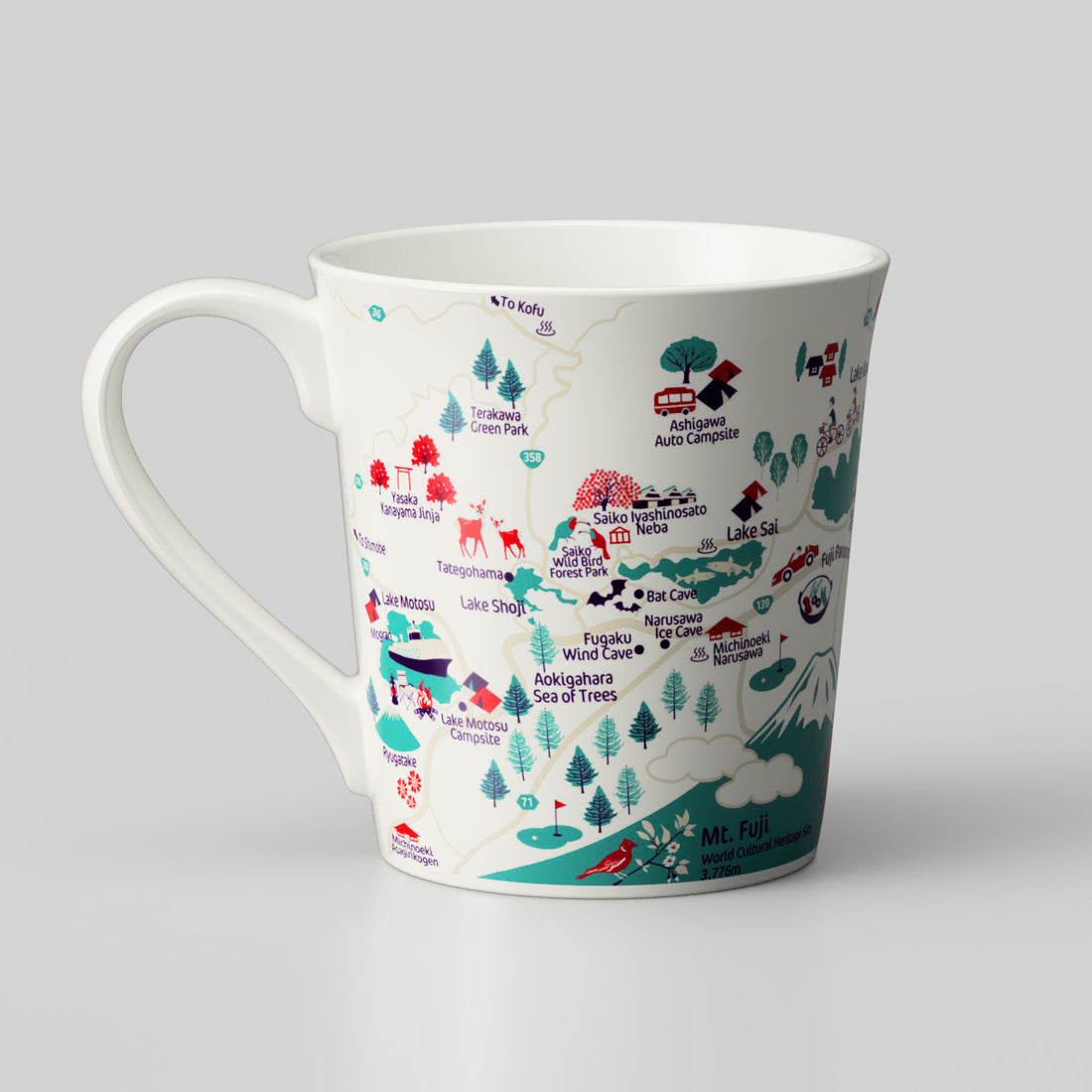 『富士山イラストマップ』T型マップマグ