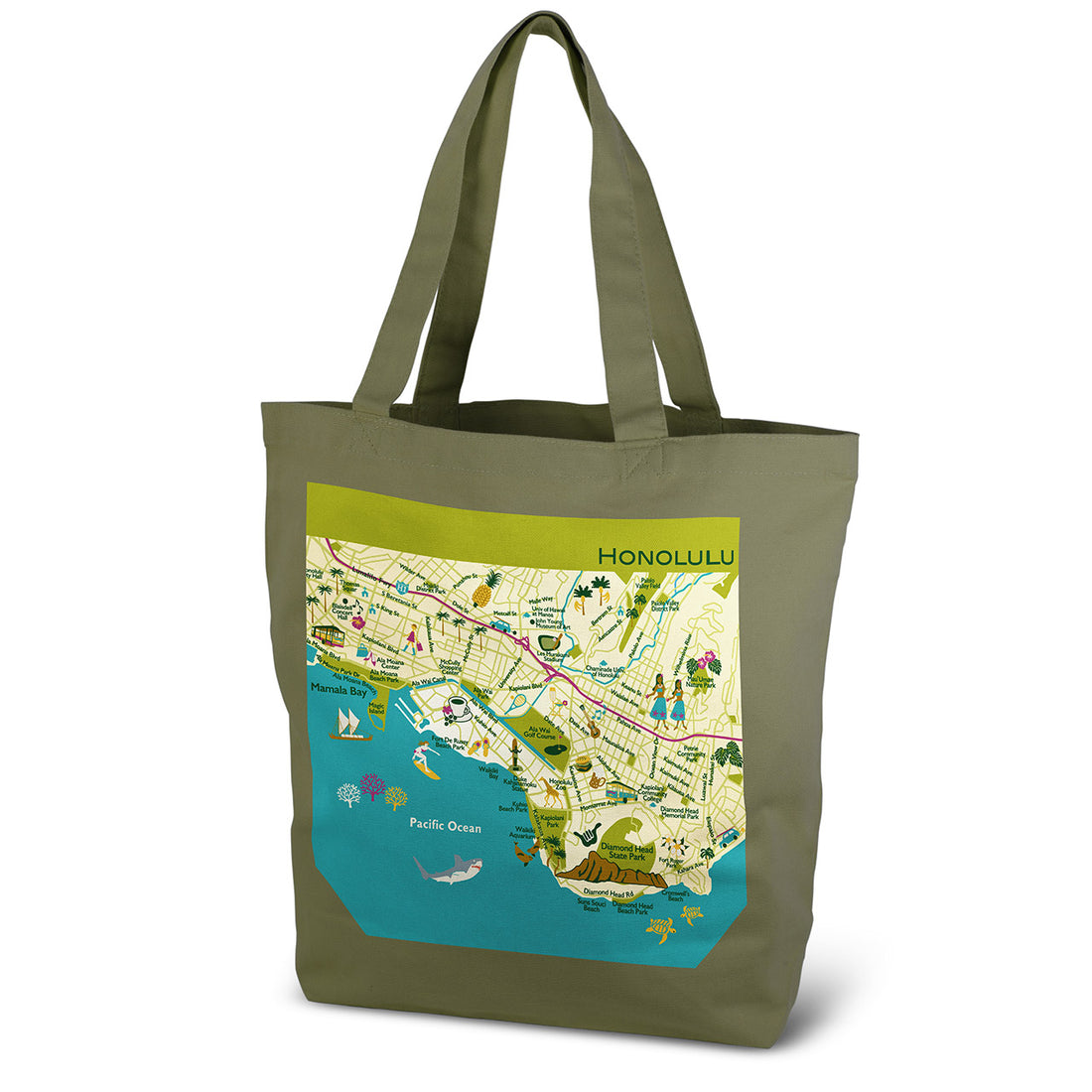 『ホノルル』12オンスキャンバストートL【送料無料】