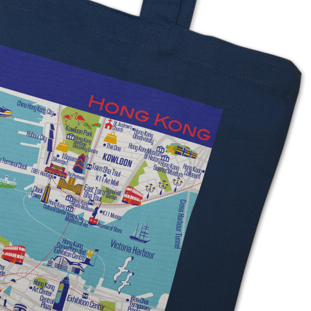 『香港』12オンスキャンバストートL【送料無料】