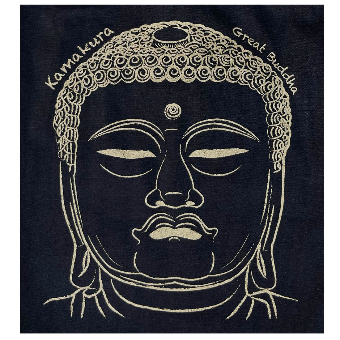 『鎌倉大仏』ライトキャンバスエコトート【送料無料】(黒)