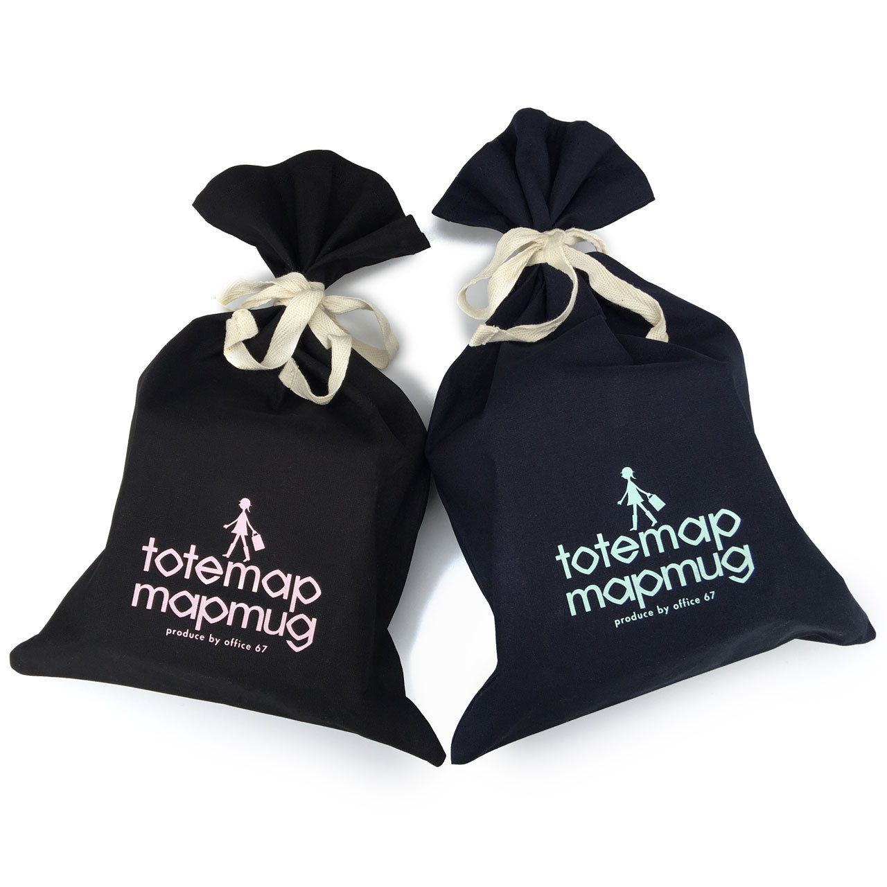 『ロゴ巾着』【送料無料】(ブラック)