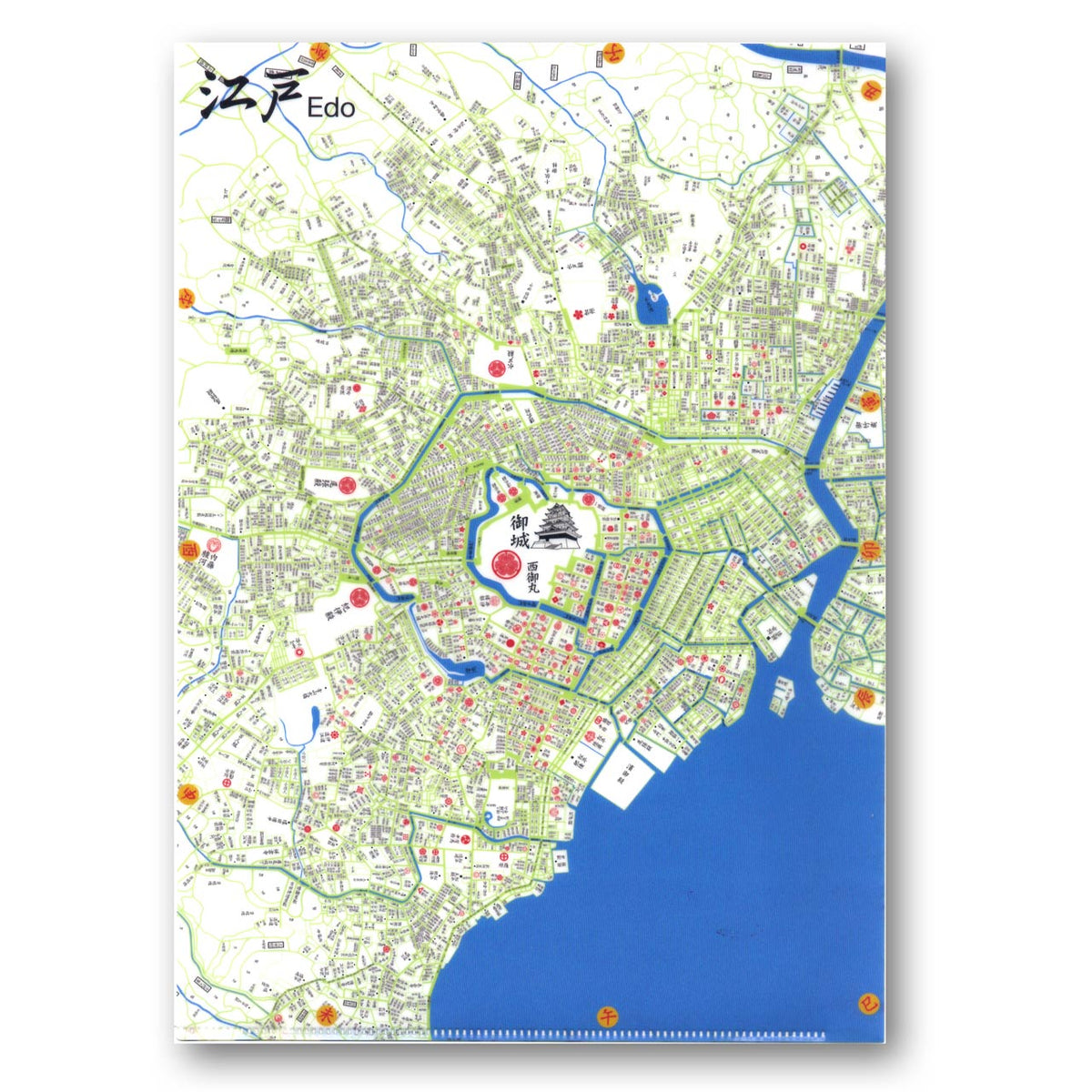 tokyo mer Tシャツ 役名地図デザイン クリアファイル