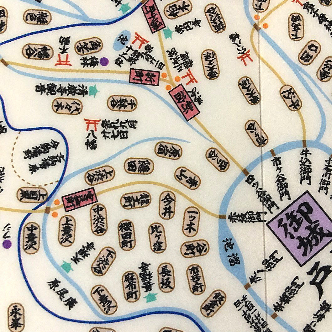 『江戸近郊図』ダブルポケット見開きクリアファイル【送料無料】