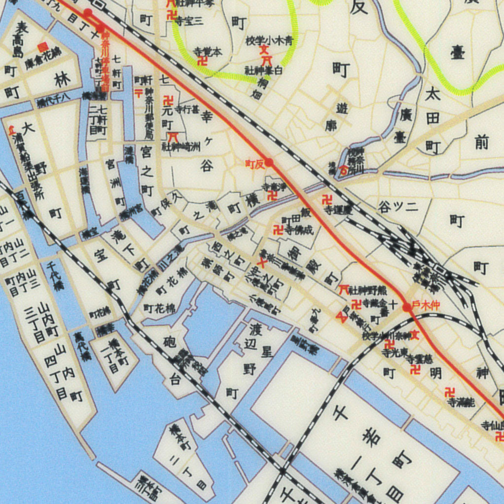 東京市全圖附横浜市全圖 大正震災被害明細 大正12年9月 2万分の1 古 