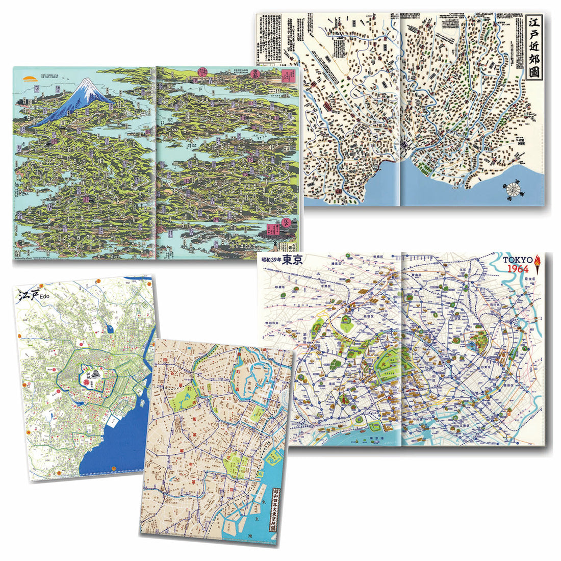 『江戸東京シリーズ5種』クリアファイルセット【送料無料】