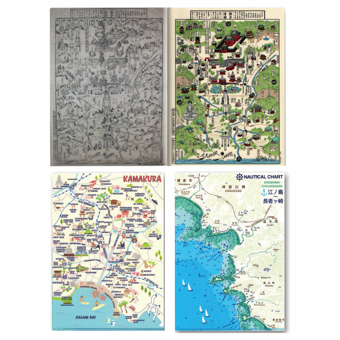 『江ノ島鎌倉3種』クリアファイルセット【送料無料】