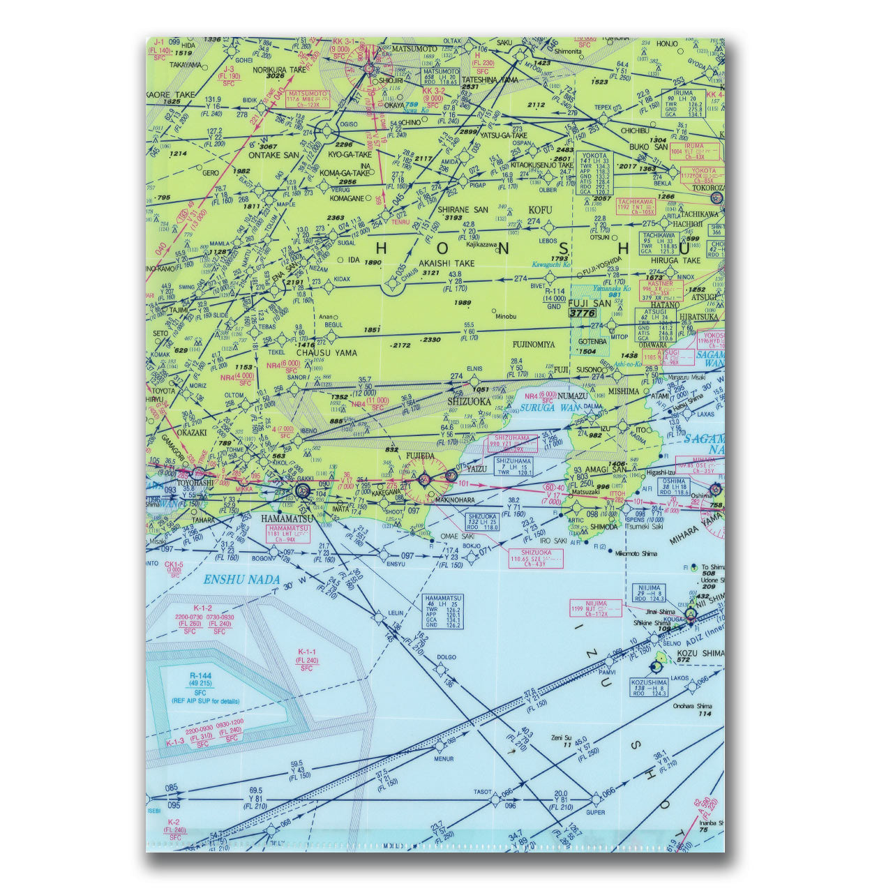 『航空図シリーズ2種』クリアファイルセット【送料無料】