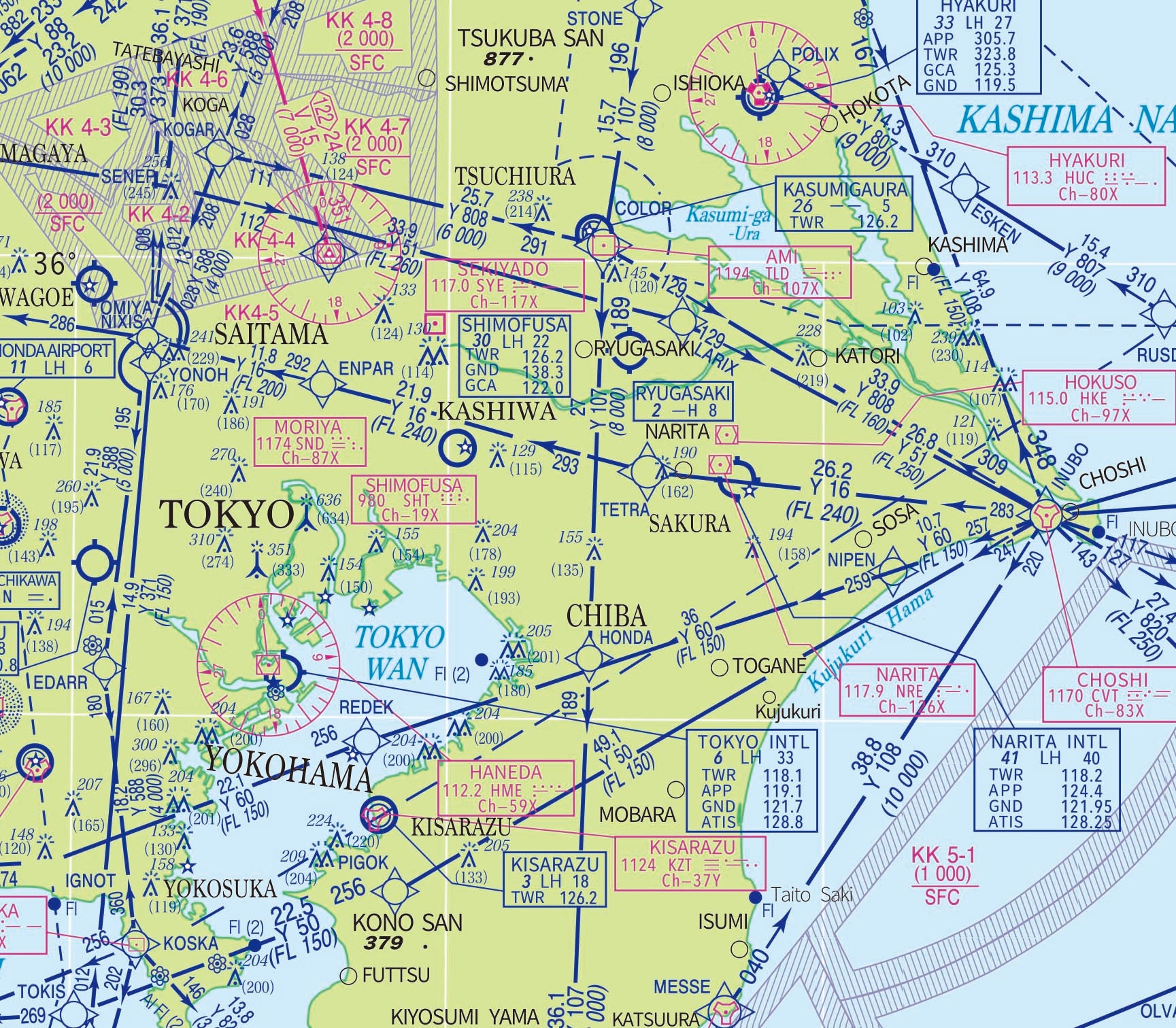『航空図シリーズ2種』クリアファイルセット【送料無料】