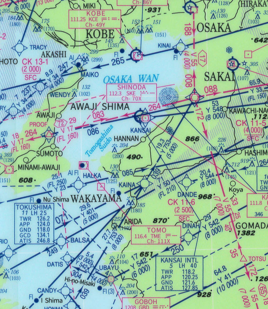 『航空図シリーズ2種』クリアファイルセット【送料無料】