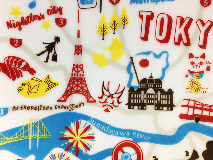 『東京イラストマップ』プレート