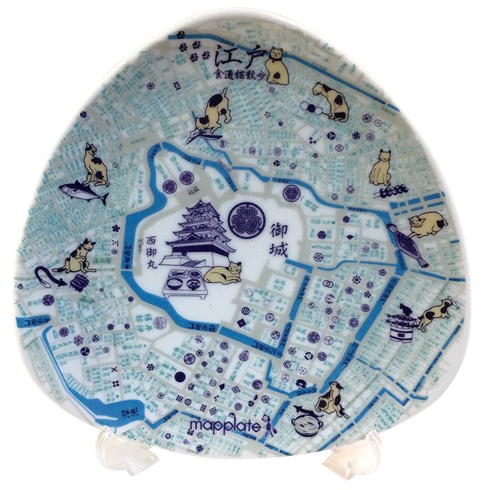 『江戸食通猫』プレート