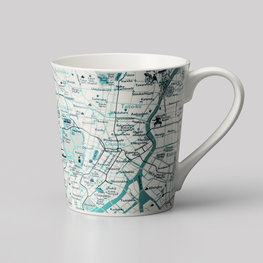 『東京英語デザインマップ』T型マップマグ