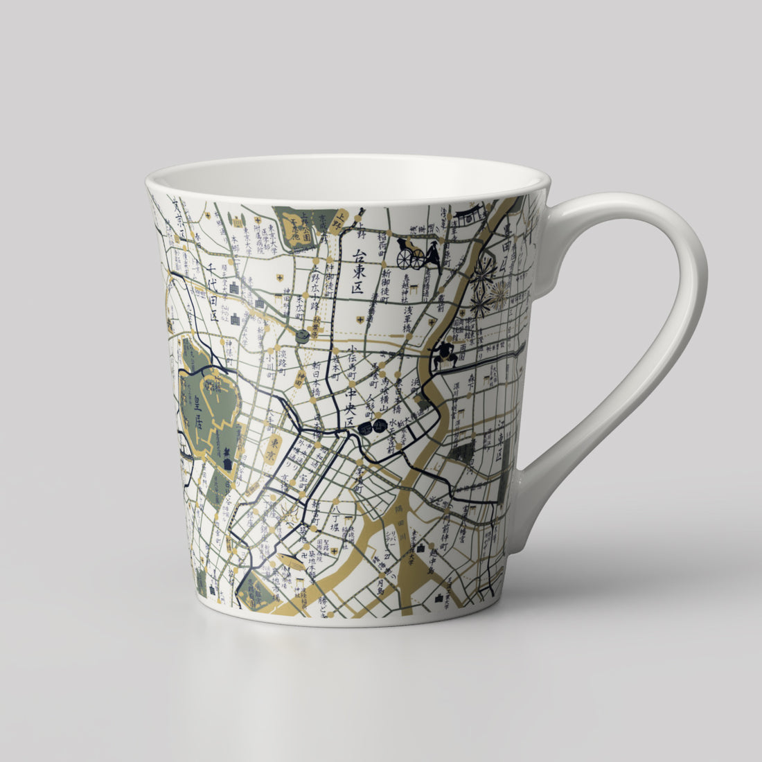 『東京漢字デザインマップ』T型マップマグ
