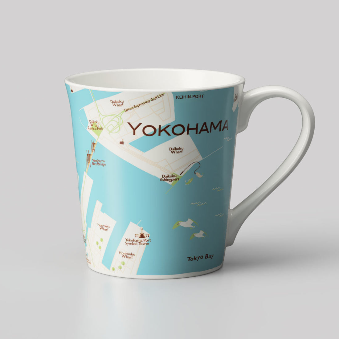 『横浜デザインマップ』T型マップマグ