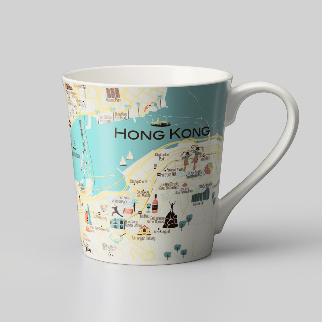 『香港デザインマップ』T型マップマグ