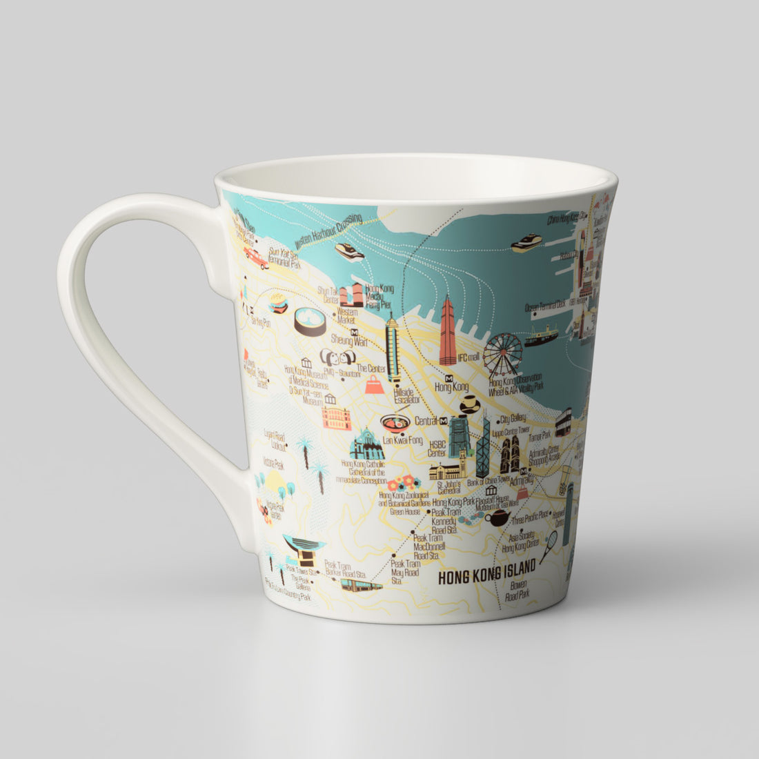 『香港デザインマップ』T型マップマグ