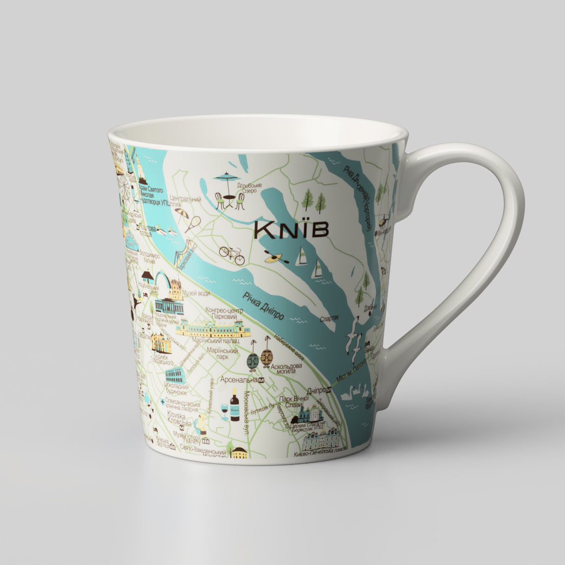 『キーウデザインマップ』T型マップマグ
