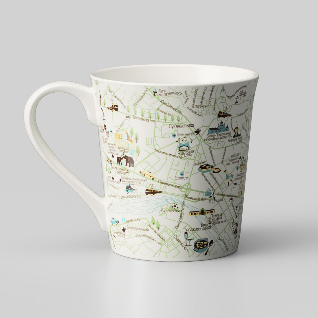『キーウデザインマップ』T型マップマグ