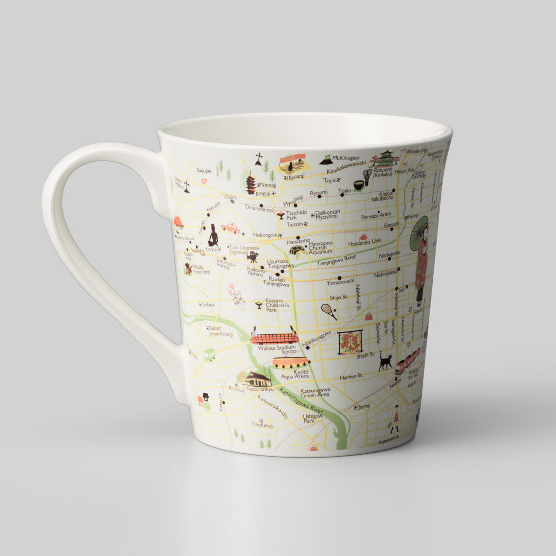 『京都デザインマップ』T型マップマグ
