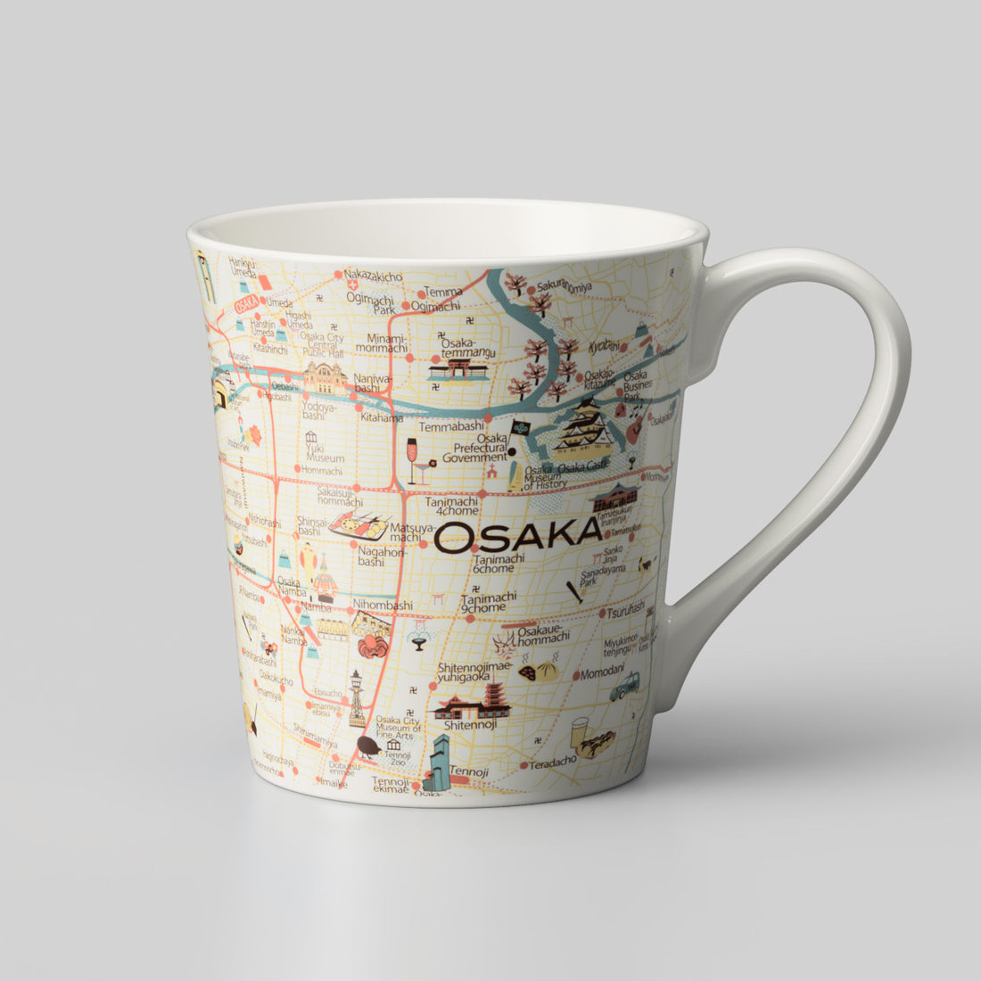『大阪デザインマップ』T型マップマグ