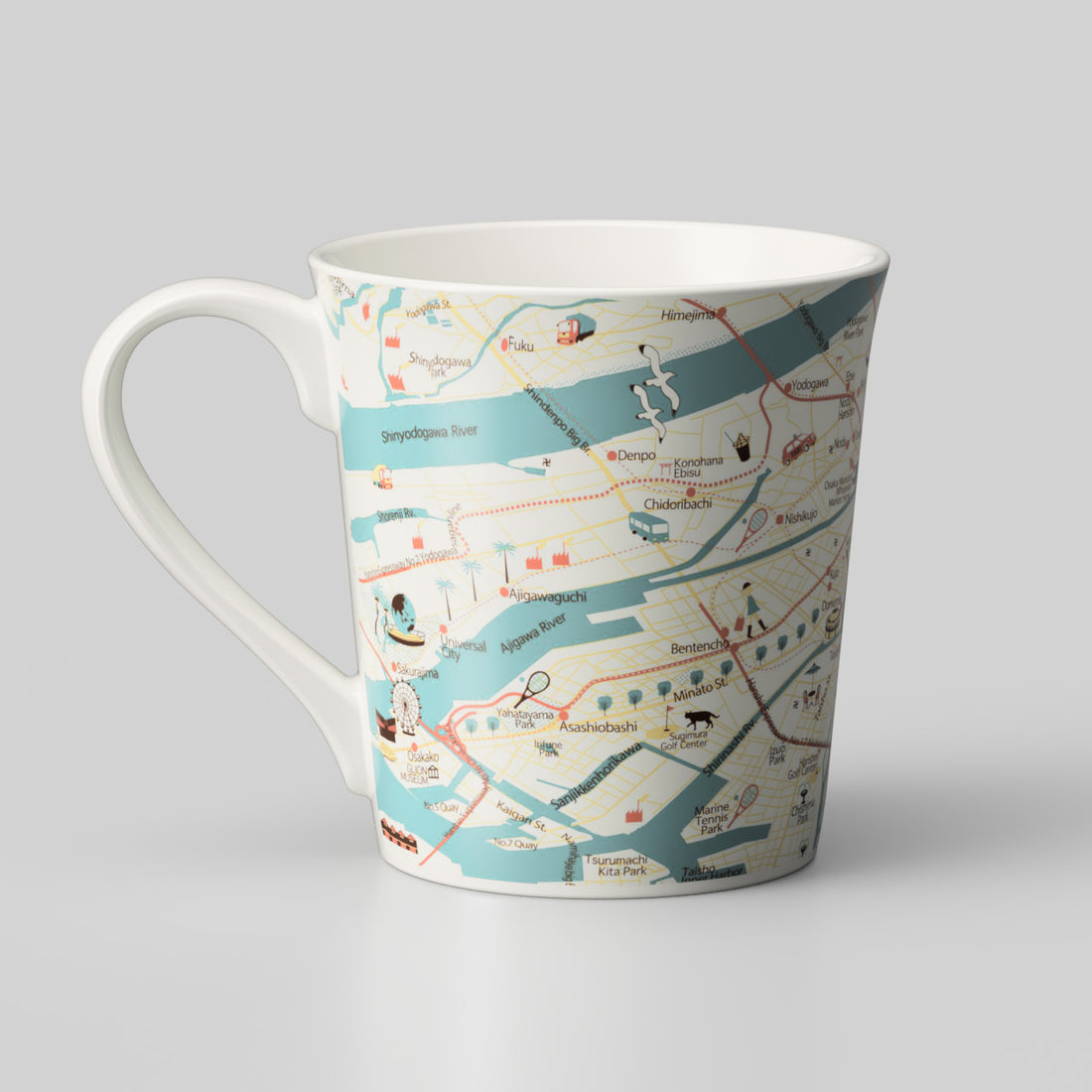 『大阪デザインマップ』T型マップマグ