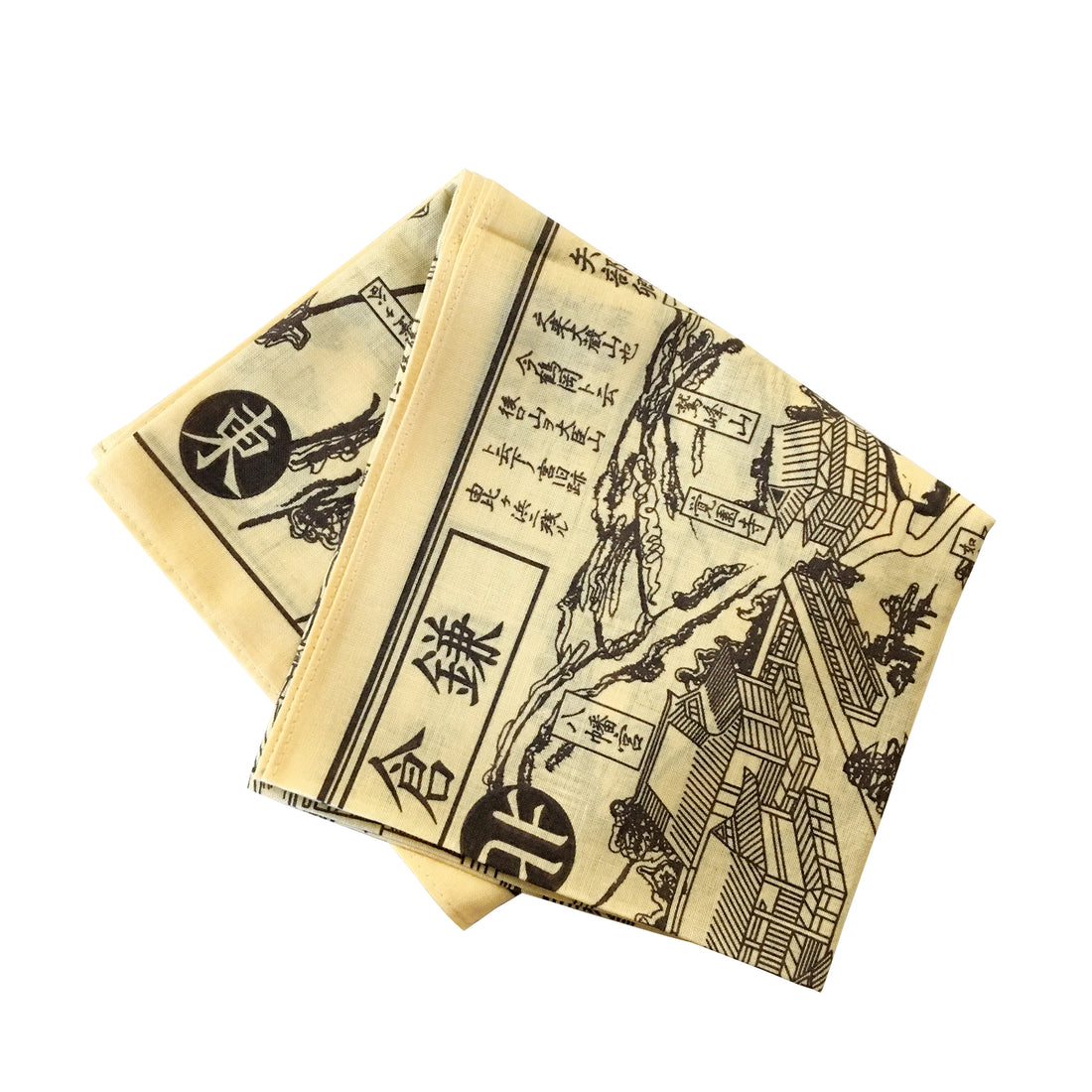 『鎌倉解読絵図』バンダナ【送料無料】