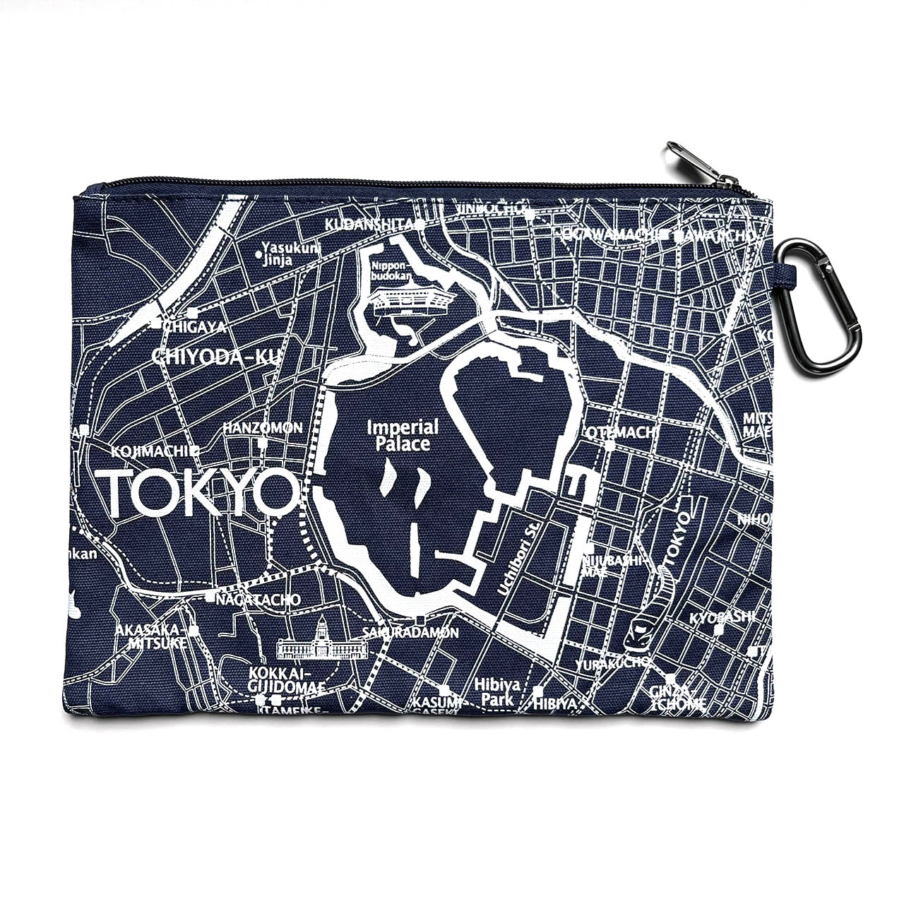 『江戸・東京デザインマップ』トートとポーチのセット【送料無料】(ブルー)