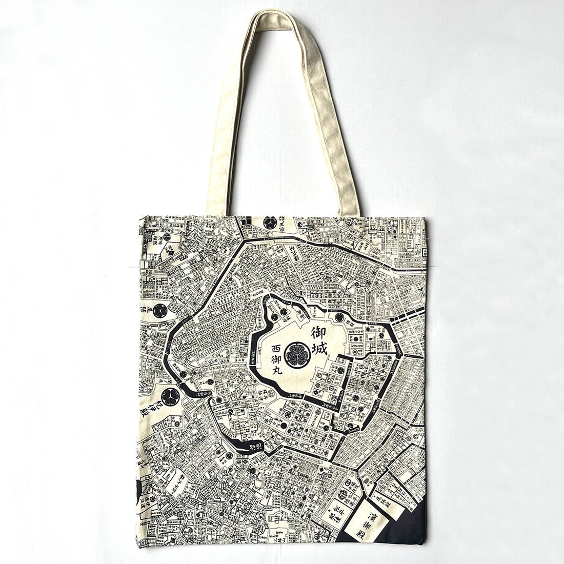 『江戸・東京デザインマップ』トートとポーチのセット【送料無料】(生成り)