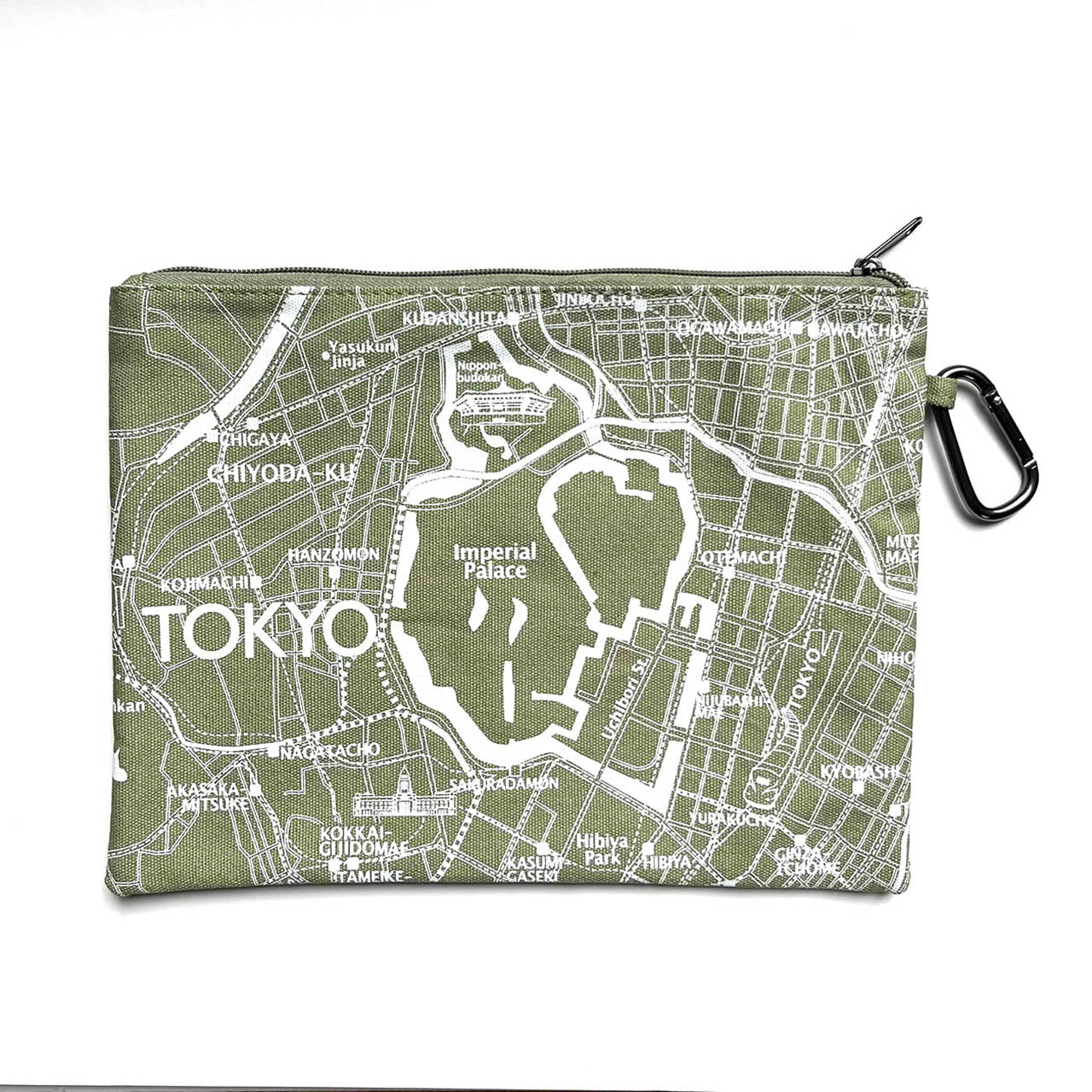 『江戸・東京デザインマップ』トートとポーチのセット【送料無料】(グリーン)