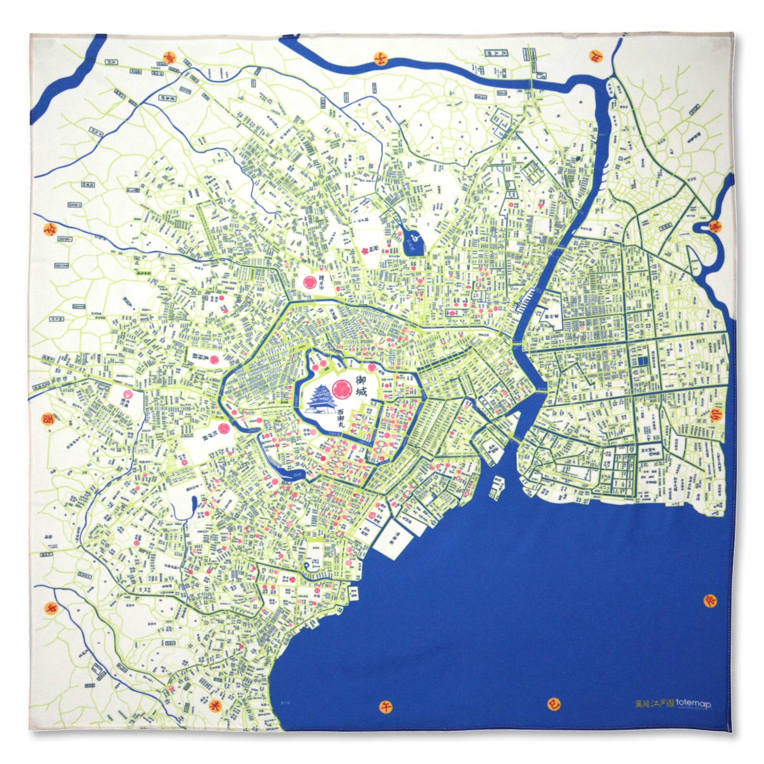 『江戸古地図』インテリア風呂敷【送料無料】
