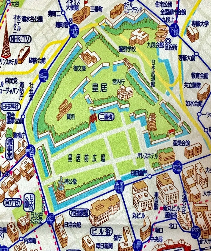 『東京1964デザインマップ』インテリア風呂敷【送料無料】