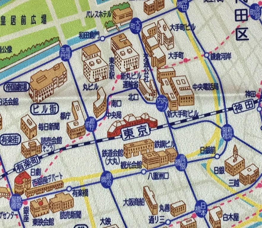 『東京1964デザインマップ』インテリア風呂敷【送料無料】