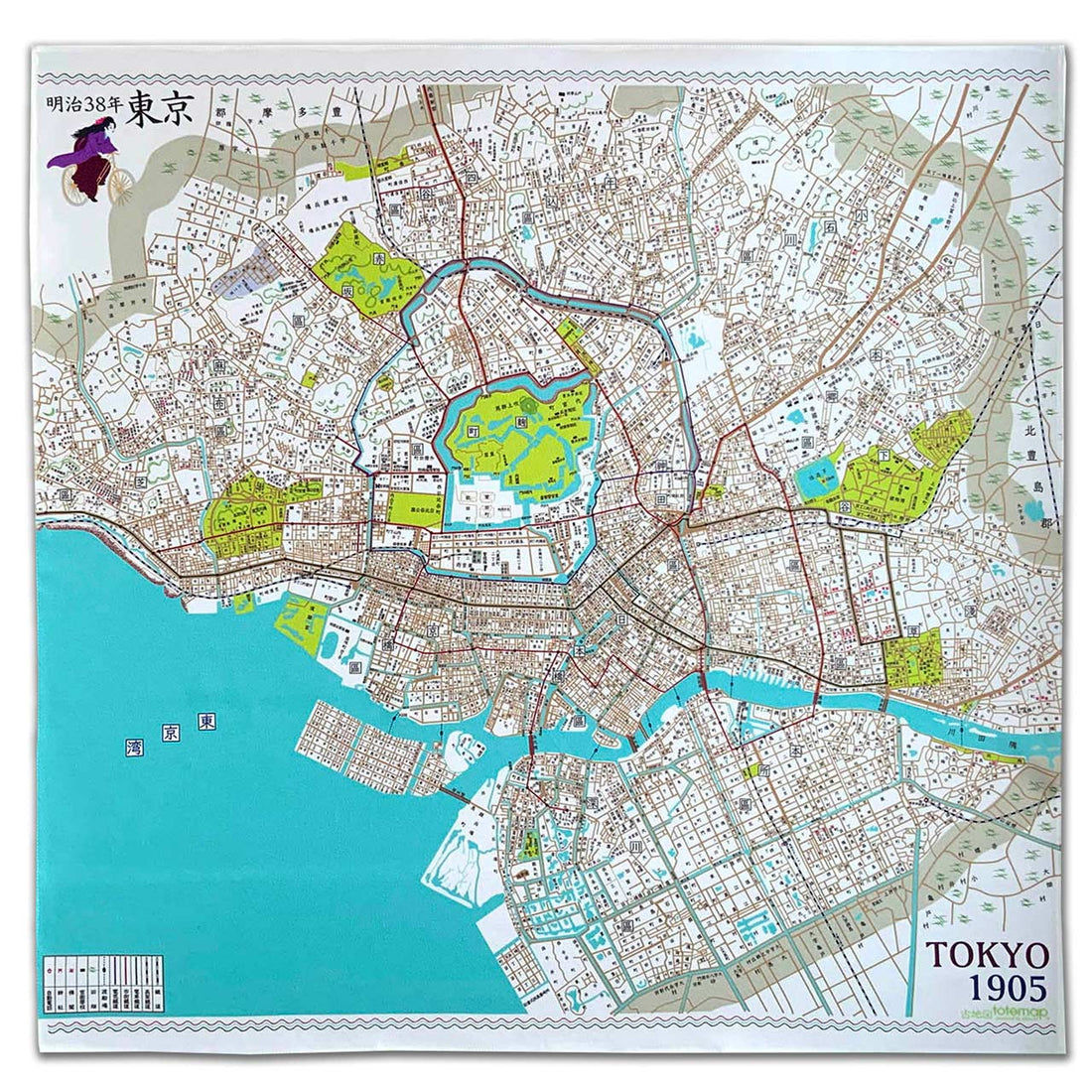 『東京1905デザインマップ』インテリア風呂敷【送料無料】