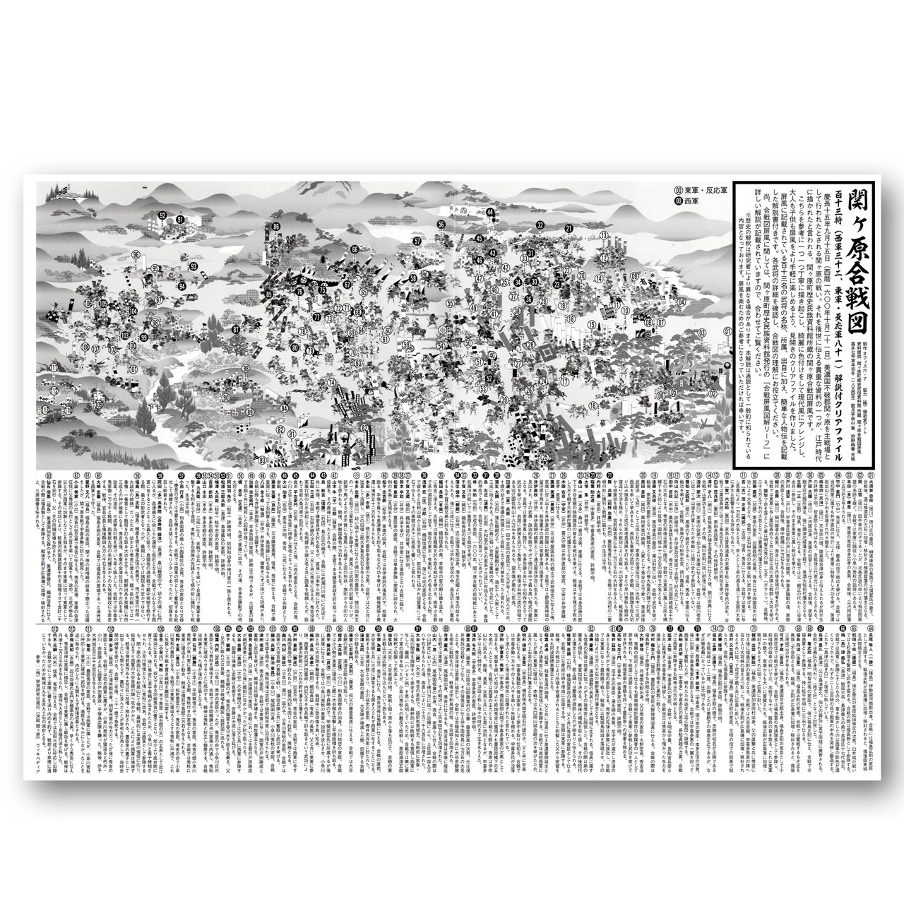 『関ヶ原合戦図屏風』タペストリークロス【送料無料】