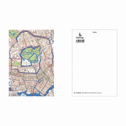 『東京マップset』ポストカード【送料無料】（４枚セット）