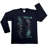 『富士山トレイルマップ』ロングTシャツ【送料無料】（ネイビー）