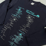 『富士山トレイルマップ』ロングTシャツ【送料無料】（ネイビー）