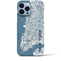 【ニューヨーク（イラスト）】地図柄iPhoneケース（バックカバータイプ・ブライト）iPhone 13 Pro Max 用