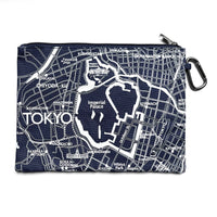 『江戸・東京デザインマップ』トートとポーチのセット【送料無料】（ブルー）