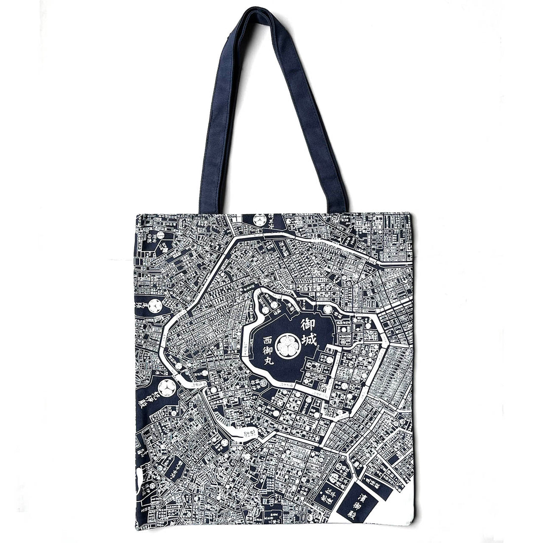 『江戸・東京デザインマップ』B4キャンバスショルダートート【送料無料】(ブルー)