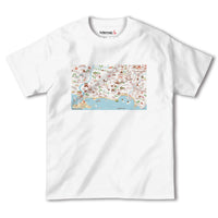 『鎌倉江の島国内地図』半袖Tシャツ【送料無料】