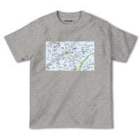 『札幌（Sapporo）国内地図』半袖Tシャツ【送料無料】