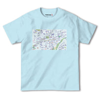 『札幌（Sapporo）国内地図』半袖Tシャツ【送料無料】