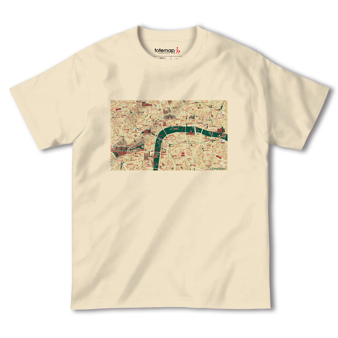『ロンドン1（London1）海外地図』半袖Tシャツ【送料無料】