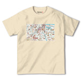 『アムステルダム（Amsterdam）海外地図』半袖Tシャツ【送料無料】