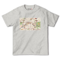 『マドリード（Madrid）海外地図』半袖Tシャツ【送料無料】