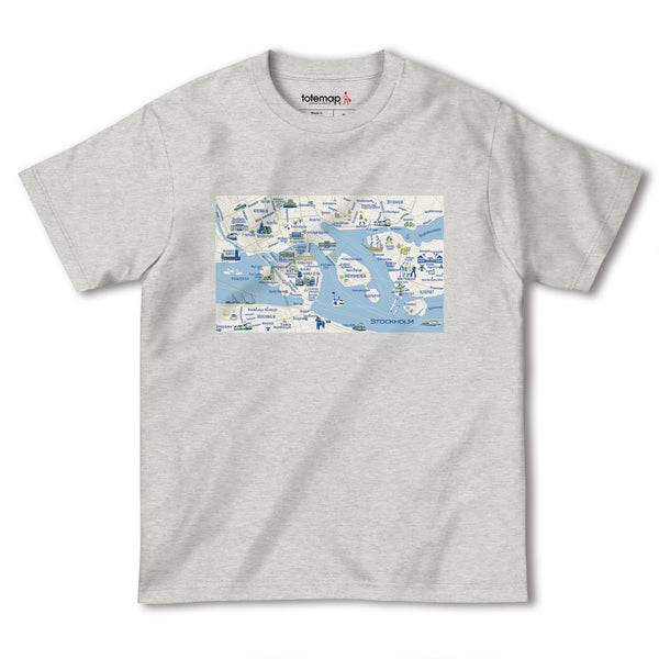 『ストックホルム（Stocholm）海外地図』半袖Tシャツ【送料無料】
