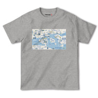 『ストックホルム（Stocholm）海外地図』半袖Tシャツ【送料無料】