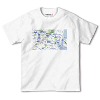 『ヘルシンキ（Helsinki）海外地図』半袖Tシャツ【送料無料】